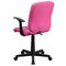Emma and Oliver Mid-Back Quilted Vinyl Swivel Task Office Chair with Arms